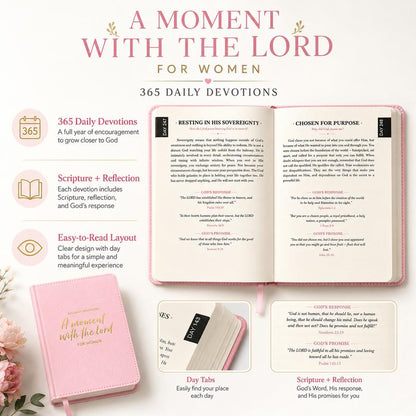 365 Daily Devotions: A Moment With The Lord for Women