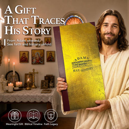 Deluxe Full Gold Foil Adams Time Chart 3.0 Premium Graphic Bible Study Book