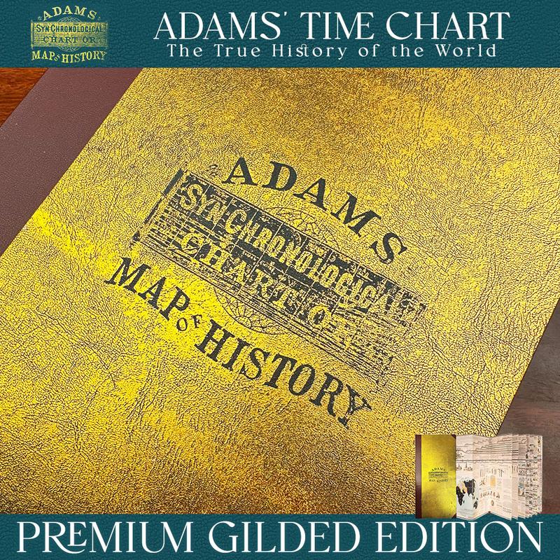 Deluxe Full Gold Foil Adams Time Chart 3.0 Premium Graphic Bible Study Book