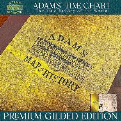 Deluxe Full Gold Foil Adams Time Chart 3.0 Premium Graphic Bible Study Book