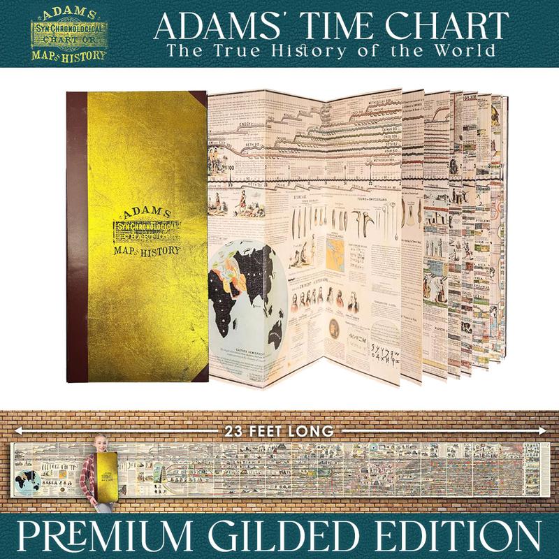 Deluxe Full Gold Foil Adams Time Chart 3.0 Premium Graphic Bible Study Book
