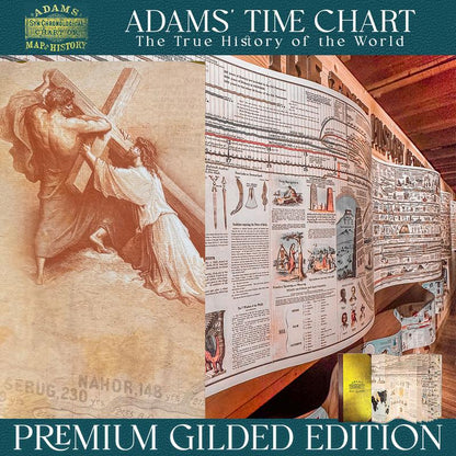 Deluxe Full Gold Foil Adams Time Chart 3.0 Premium Graphic Bible Study Book