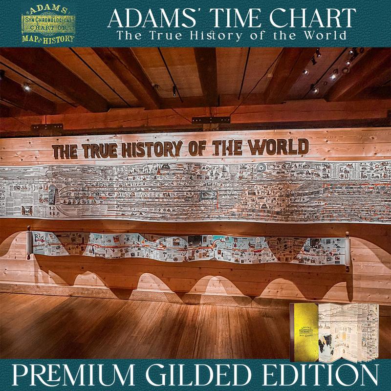 Deluxe Full Gold Foil Adams Time Chart 3.0 Premium Graphic Bible Study Book