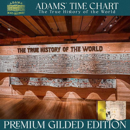 Deluxe Full Gold Foil Adams Time Chart 3.0 Premium Graphic Bible Study Book