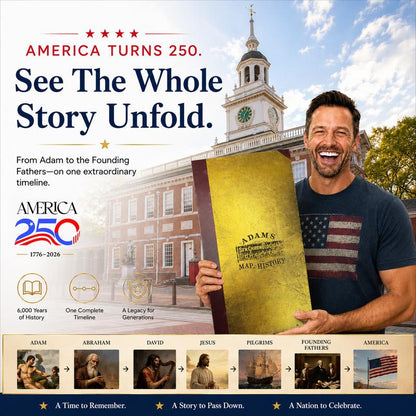 Deluxe Full Gold Foil Adams Time Chart 3.0 Premium Graphic Bible Study Book